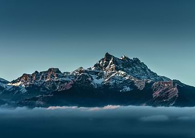 Beautiful alpine peaks