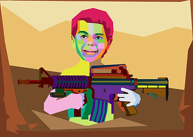 Baby with Machinegun