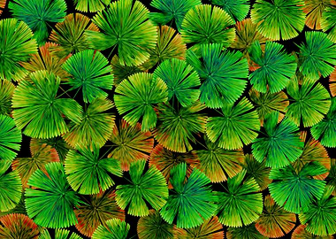 Palm Leaf Pattern Painting