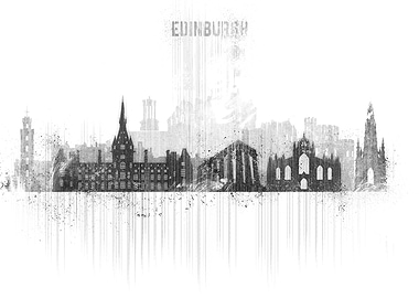 Edinburgh Grunge Skyline