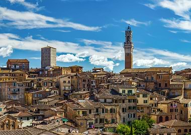 Old medieval city of Siena