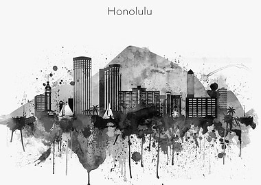 Honolulu Hawaii Skyline