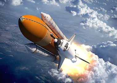 Space Shuttle Launching