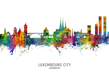 Luxembourg City Skyline