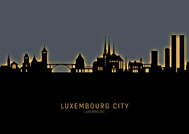 Luxembourg City Skyline