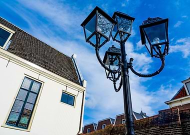 Old lanternpost + Blue Sky