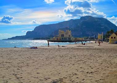 Mondello Mountains and Sea