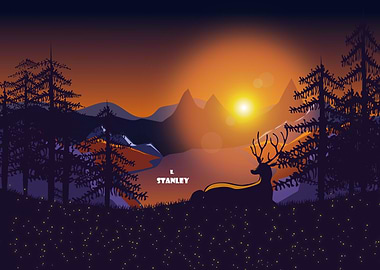 Background of a deer