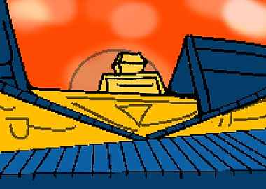 japanese temple pixel art