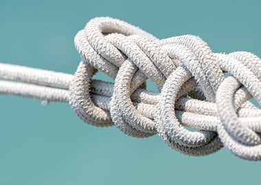 rope with knots for boat