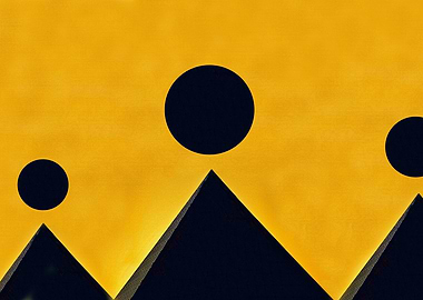 Black moons over pyramds