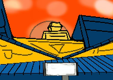 japanese temple pixel art