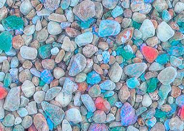 abstract colorful stones