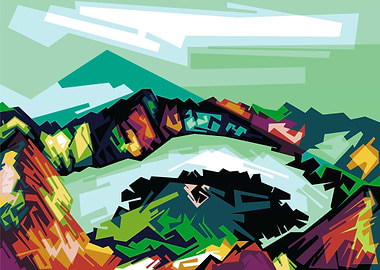 Mountain in WPAP