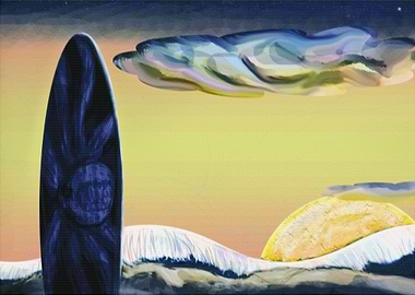 Summer Sunset the Beach