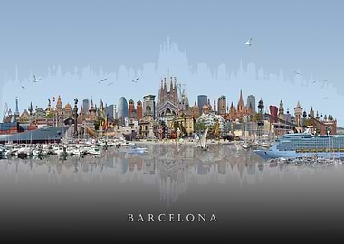 Barcelona Skyline