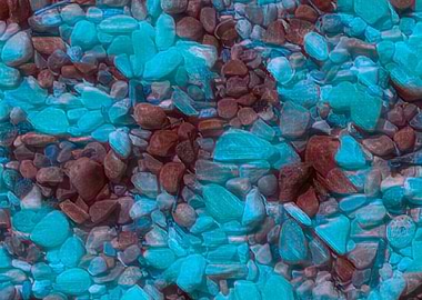 abstract colorful stones