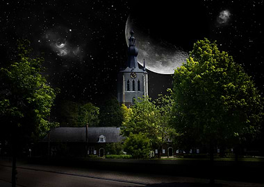Church Aarschot night