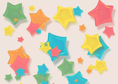 Origami Rainbow Paper Star