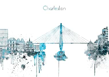 Charleston SC Skyline