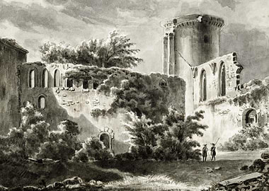 View Of The Courtyard Of C