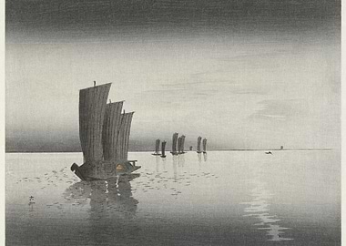 Fishing Boats At Dusk 1900