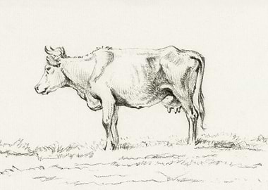 Standing Cow By Jean Berna
