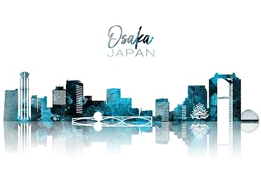 Osaka Japan Skyline