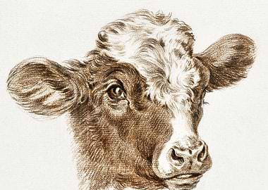 Head Of A Cow By Jean Bern