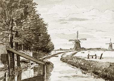 Landscape With A Canal And