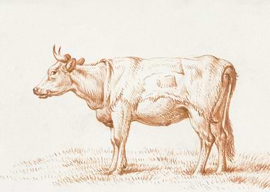 Standing Cow By Jean Berna