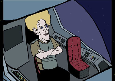 Waiting for his partner