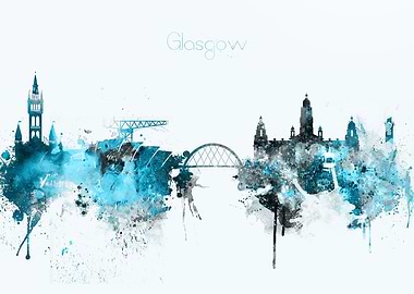 Glasgow Scotland Skyline