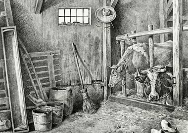 Two Cows By Jean Bernard 1