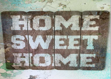 Peeling Home Sweet Home