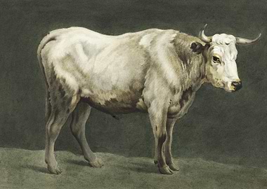 Standing Bull Painting By