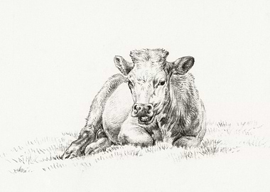 Lying Cow 1821 By Jean Ber