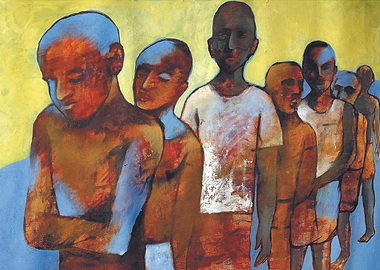 WAITING acrylic on canvas