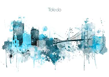 Toledo Ohio Skyline