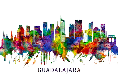 Guadalajara Mexico Skyline