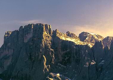 glacier on rocky mountain