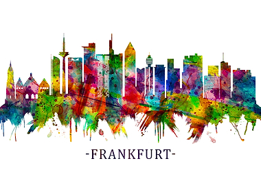 Frankfurt Germany Skyline