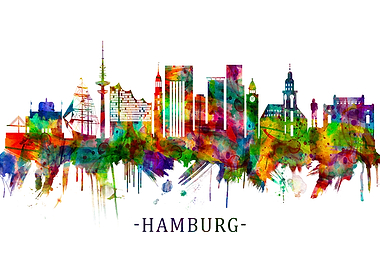 Hamburg Germany Skyline