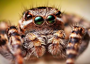 Portrait of Jumping spider
