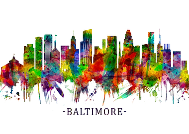 Baltimore Maryland Skyline