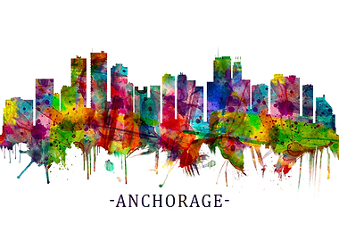 Anchorage Alaska skyline
