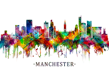 Manchester England Skyline