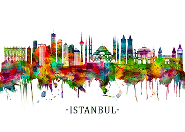 Istanbul Turkey Skyline