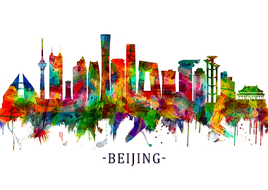Beijing China Skyline