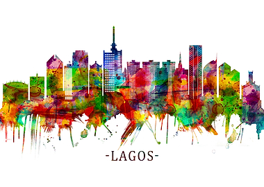 Lagos Nigeria Skyline